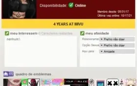 Acc feminina imvu 4k seguidores 100b 4 anos