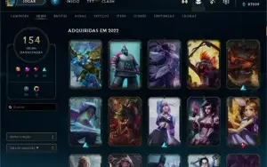Conta league of legends/ lvl 321 /gold 1 / todos champions