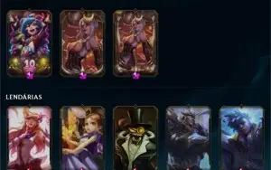 Conta league of legends/ lvl 321 /gold 1 / todos champions
