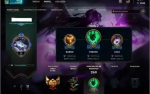 CONTA GOLD 1 MAIS DE 100 SKINS LEAGUE OF LEGENDS
