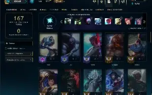 Ferro 4 com 60 Champs e 10 Skins