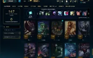 Ferro 4 com 60 Champs e 10 Skins