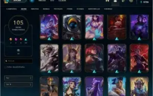 Conta lol, prata + 100 skins