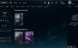 Conta LOL antiga (season 2) com skins e ícones raros, etc