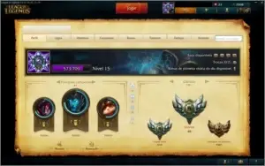 Conta lol lvl 15 +7 Campeões + 2500 ip +3 Skins +3 Icones