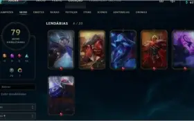 Conta de Lol Platina 3 com MMR ok - 125 campões - 79 skins