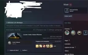 Conta Steam Csgo Prime Global