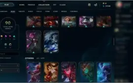 Conta Platina 4 Todos os Champs / 90 Skins / Winrate 70%+