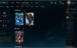 Conta Platina 4 Todos os Champs / 90 Skins / Winrate 70%+