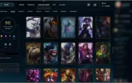 Conta Platina 4 Todos os Champs / 90 Skins / Winrate 70%+
