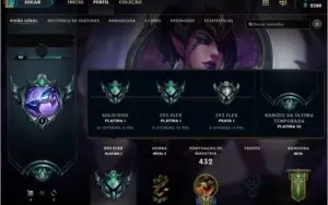Conta platina com todos os champs