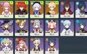 Conta Genshin AR 10 Yae Miko + Diluc + Qiqi + Orgulho