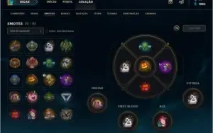 CONTA LOL TODOS CHAMPS 123 SKINS  DIAMANTE 4