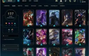 ContaLOL 129 skins, all champions, honra 4, plat 3