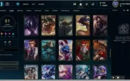 Conta League of legends com skins