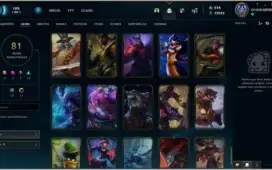 Conta League of legends com skins