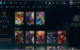 Conta League of legends com skins