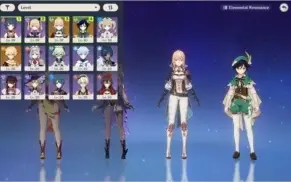 Genshin Impact - Conta com Venti e Jean + Lança 5*+ Fishl C6