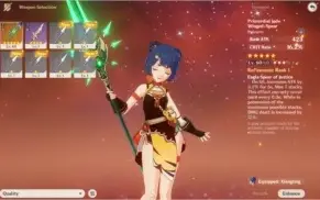 Genshin Impact - Conta com Venti e Jean + Lança 5*+ Fishl C6