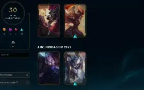 Conta de league of legends ,30 Skin 81 Champz Prata3!!