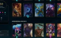 Conta de league of legends ,30 Skin 81 Champz Prata3!!