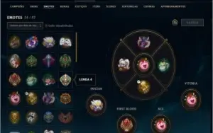 Conta GOLD V Todos Campeões 59 skins