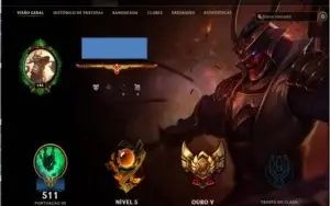 Conta GOLD V Todos Campeões 59 skins
