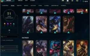 Conta League of Legends - Skins