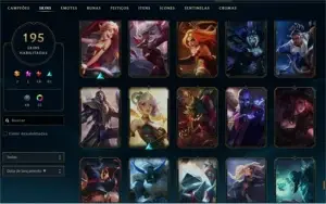 Conta Platina III 195 skins
