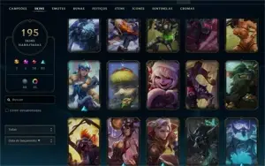 Conta Platina III 195 skins