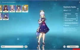 CONTA GENSHIN - AR5 - AYAKA + COACH COMPLETO