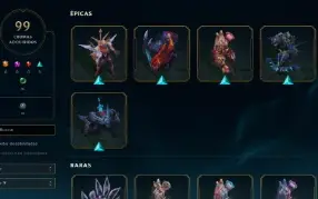 Conta com 441 skins e 99 cromas