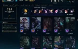 Esmeralda 3 com TODOS os champs e 164 Skins + 8 Vitoriosas