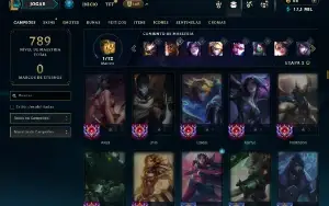 Esmeralda 3 com TODOS os champs e 164 Skins + 8 Vitoriosas