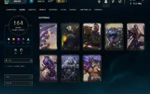 Esmeralda 3 com TODOS os champs e 164 Skins + 8 Vitoriosas