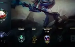 CONTA DE LOL PLAT4 MMR DE DIAMANTE DA SEASON PASSADA