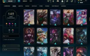 Esmeralda 4 com 120 Champs e 142 Skins + 5 Prestigios
