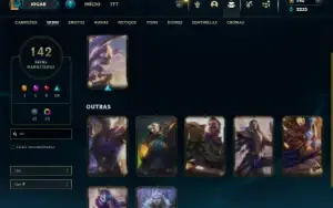 Esmeralda 4 com 120 Champs e 142 Skins + 5 Prestigios