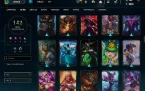 Esmeralda 4 com 120 Champs e 142 Skins + 5 Prestigios