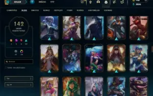 Esmeralda 4 com 120 Champs e 142 Skins + 5 Prestigios