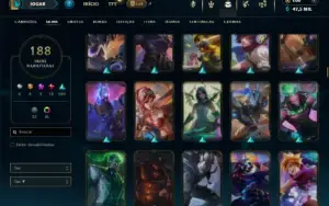 Bronze 3 com TODOS os champs e 188 Skins + 2 Prestigios