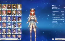 AR 55 Nilou Hutao Xiao Zhongli Kokomi Yae Miko Diluc C1 Keq+