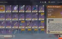 Conta com Keqing e Prova de Kagura. AR 40+