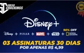 [Promoção] 03 Contas Disney+ Assinatura Premium 30 Dias