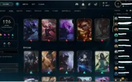 plat IV, e-mail verificado, muitas skins, Todos os champs