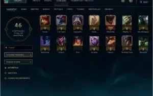 LVL 29 quase 30, 14champ, mts frags 1 skin temmo squad ómega