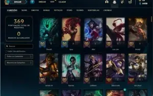 Conta bronze 1 com 150 Champs e 73 Skins + 2 RARAS