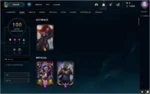 DADOS DE CRIAÇÃO, 100 SKINS, NIVEL 271, MOLDURA YONE YASUO+