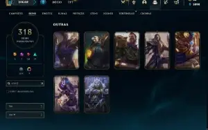 Conta lol 318skins Full champs