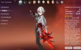 🟢GENSHIN IMPACT  ARLECCHINOc6 +Semblante Da Lua Carmesim++✨
